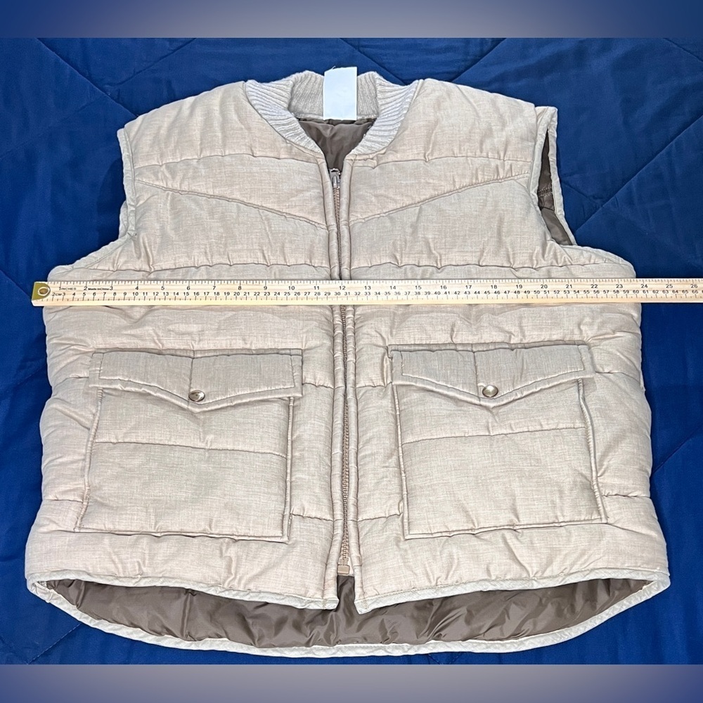 Walls Beige Quilted Vest with Pockets - Picture 4 of 4